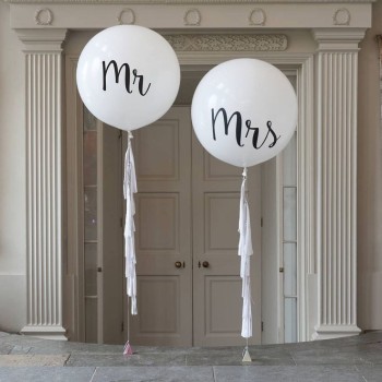 Μπαλόνια γίγας Mr & Mrs